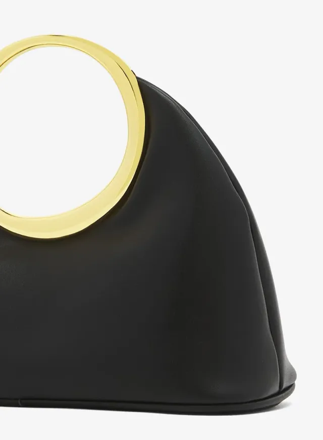 Ella White Solid Ring Handle Evening Bag (Limited Edition) – image 4