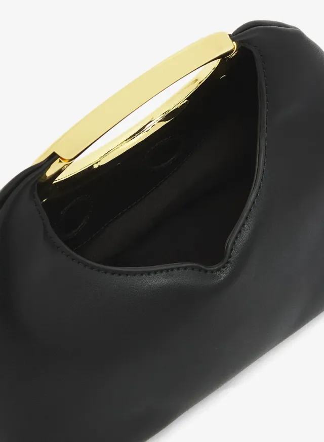 Ella White Solid Ring Handle Evening Bag (Limited Edition) – image 5
