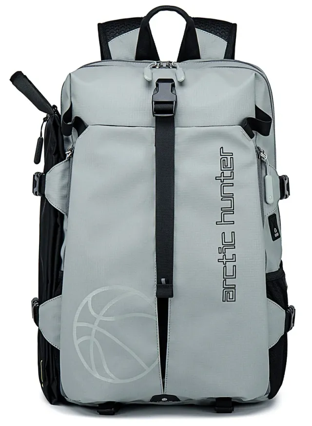 18.5" Water Resistant Gym Sports Backpack with USB Port - Blue – image 3