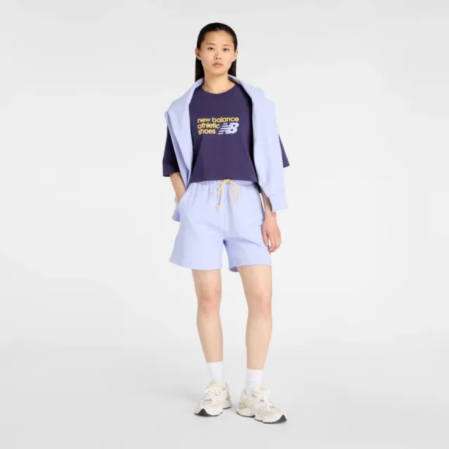Women's Black French Terry Athletic Shorts with Embroidery – image 6