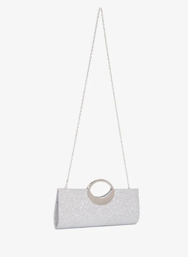 Silver East-West Clutch with Ring Handle (Limited Edition) – image 2