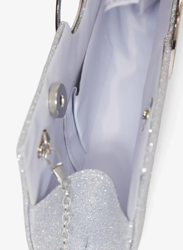 Silver East-West Clutch with Ring Handle (Limited Edition) – image 4