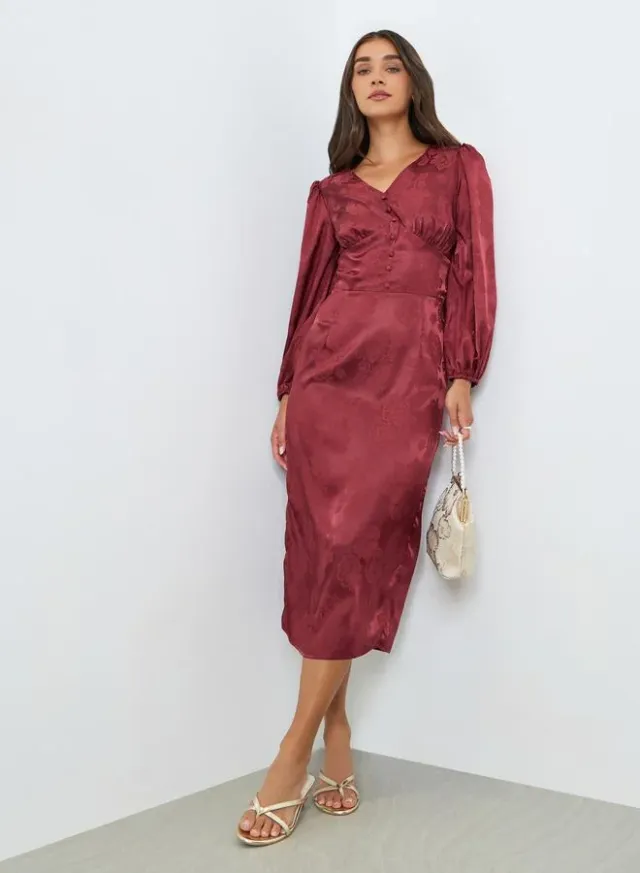 Floral Jacquard Dress – image 5