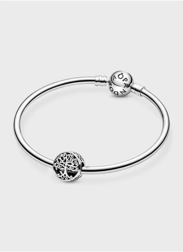 Sterling Silver Family Tree Charm Slide-On Bead 11.5mm x 10.5mm – image 5