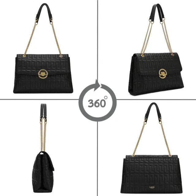 Luxe Eden25 Flap Satchel Black – image 6