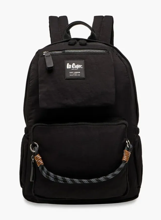 Rope Accent Zip Backpack (13x30x40 cm)