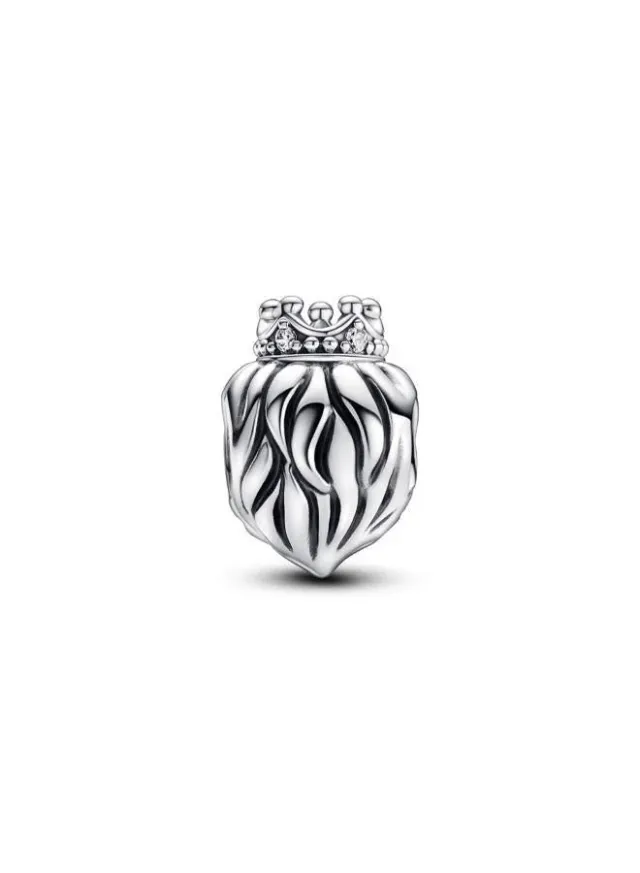 Sterling Silver Lion Charm with Cubic Zirconia for Pandora Bracelets – image 3
