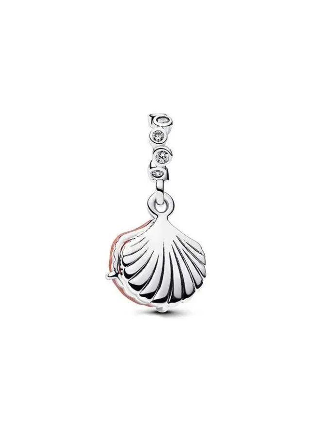 Sterling Silver Ocean Charm with Turquoise and Cubic Zirconia – image 2