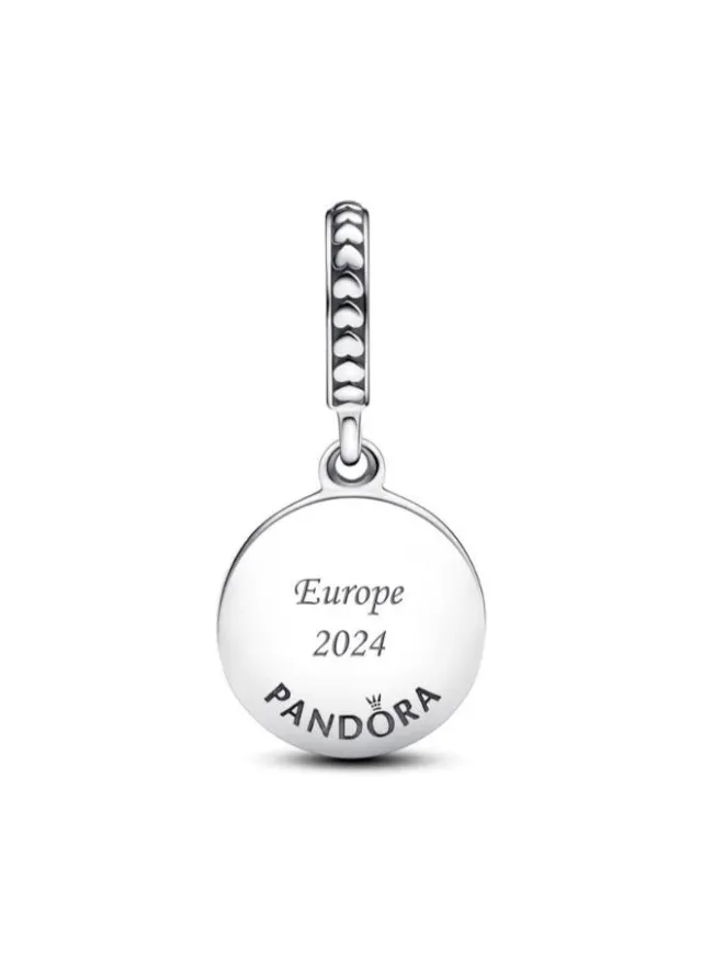 Sterling Silver Dangle Charm with "Friends Are Family" Engraving – image 2