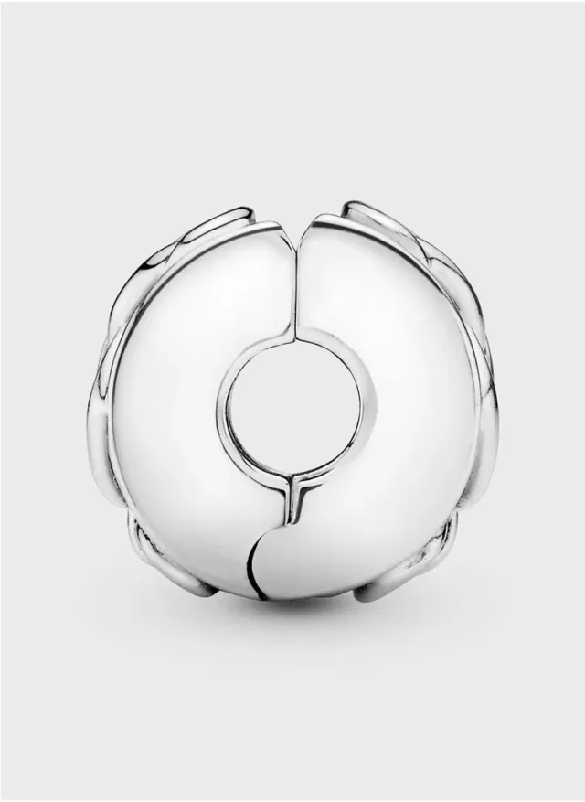 Sterling Silver Knotted Hearts Clip Charm for Pandora Moments Bracelets – image 3