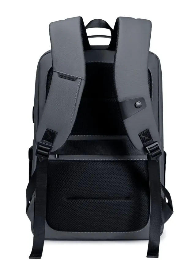 Water Resistant Laptop Backpack with USB Port - Black – image 5