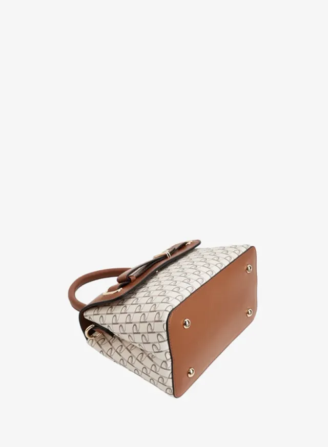 Paprika Women's Tan Monogram Match Back Handbag – image 4