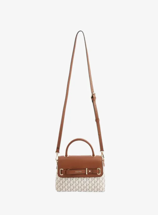 Paprika Women's Tan Monogram Match Back Handbag – image 5