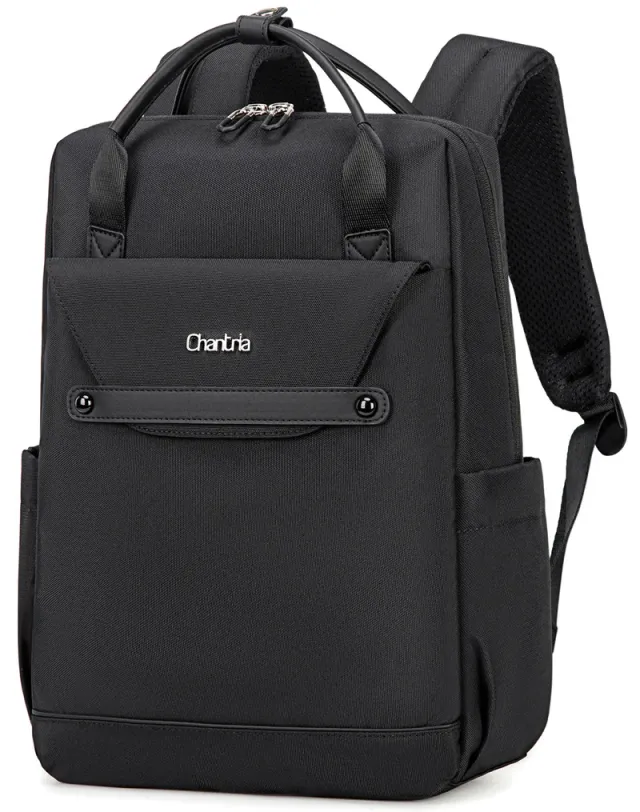 Women's Multifunctional Water Resistant Laptop Backpack - Black