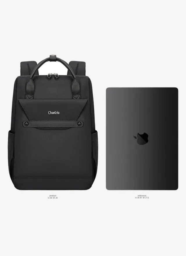 Women's Multifunctional Water Resistant Laptop Backpack - Black – image 4