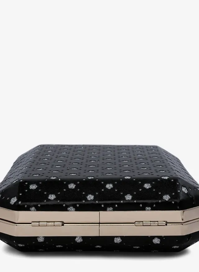 Metallic Cut Out Clutch Bag Purple – image 4