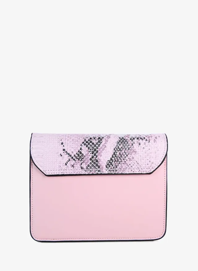 Reptile Print Sling Bag Pink – image 4