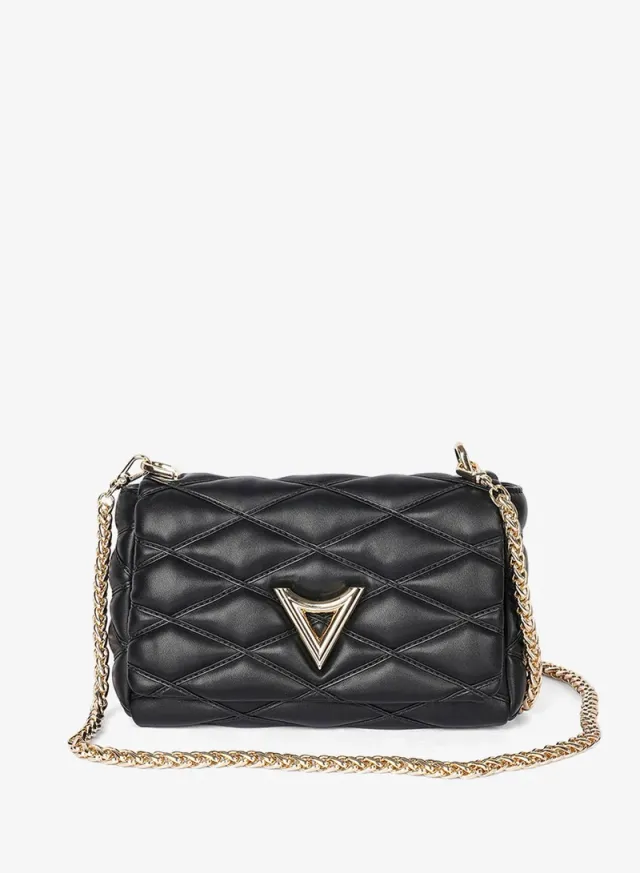 Quilted Faux Leather Handbag – image 5