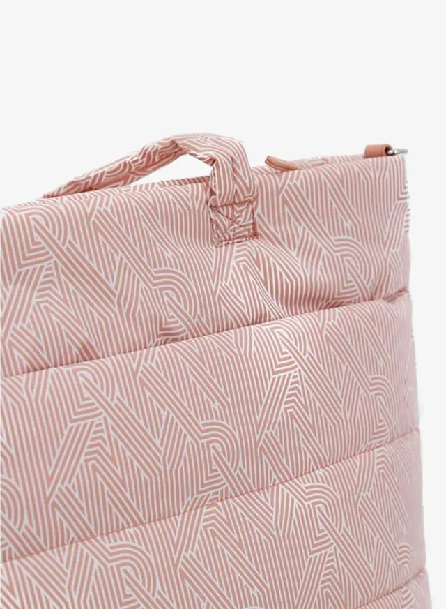 Casual Women's Tote Bag with Zip Closure, Seafoam Color, Polyester Material – image 3