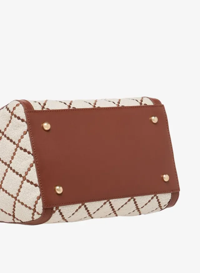 Quilted Zip Tote Bag – image 7