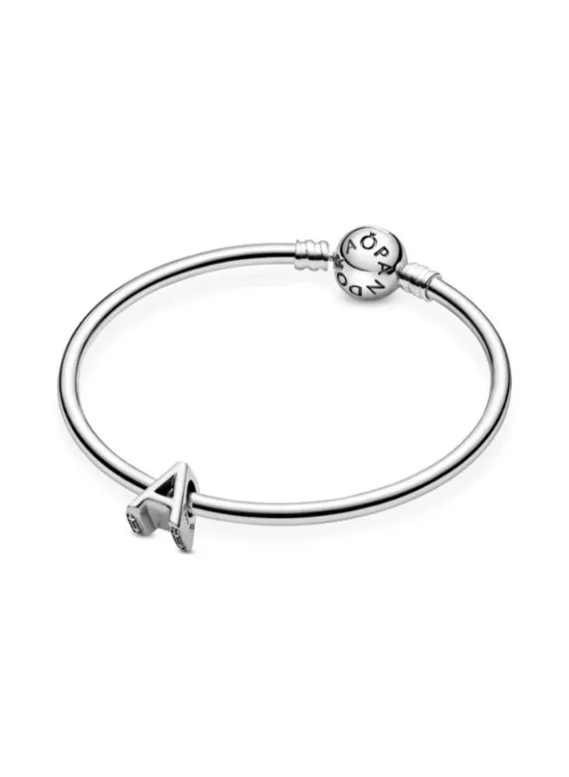 Silver Letter A Initial Charm for Pandora Bracelets – image 5