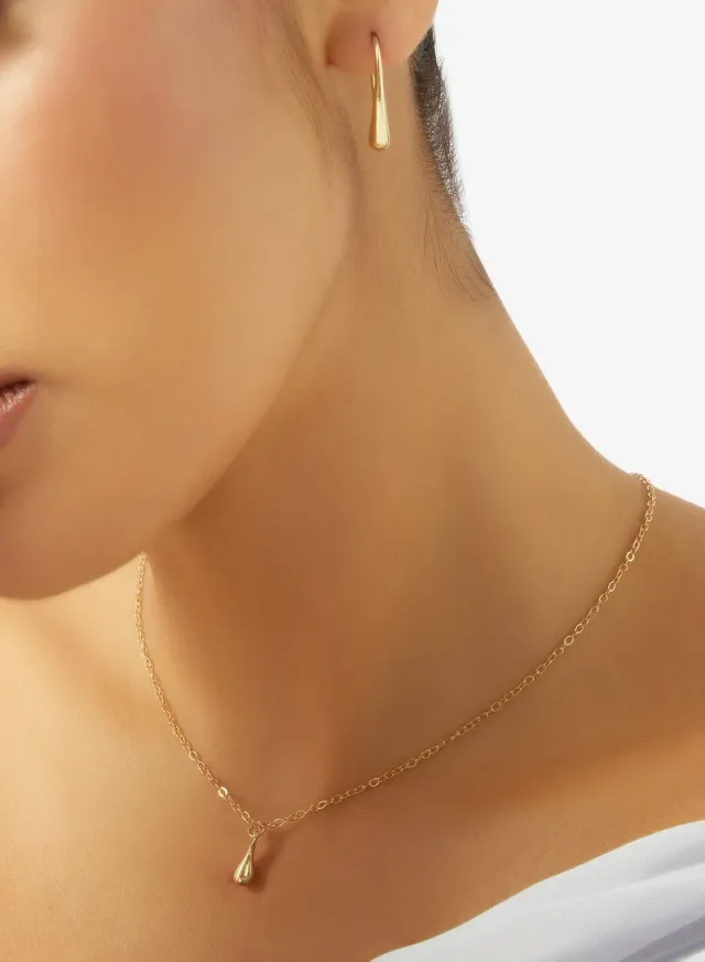 طقم مجوهرات ذهبي رقيق – صورة 9