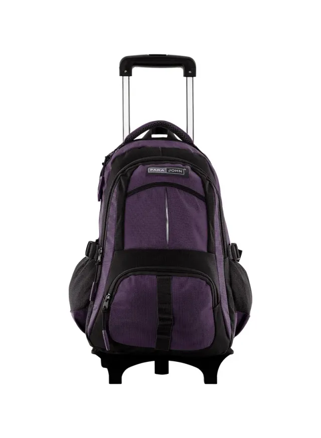16" Rolling School & Travel Trolley Backpack Pink