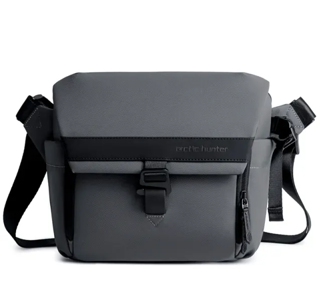 Compact Camera Shoulder Bag with Tripod Holder Grey – image 3