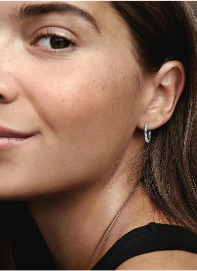 Small Charm Hoop Earrings – image 4