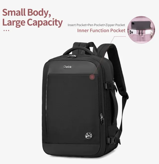 Women's Expandable Premium Travel Backpack - Khaki – image 10