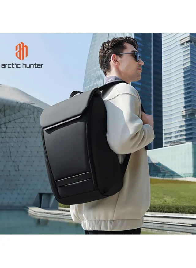 Water Resistant Lightweight Laptop Backpack Black – image 2