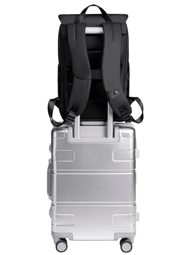 Water Resistant Lightweight Laptop Backpack Black – image 9