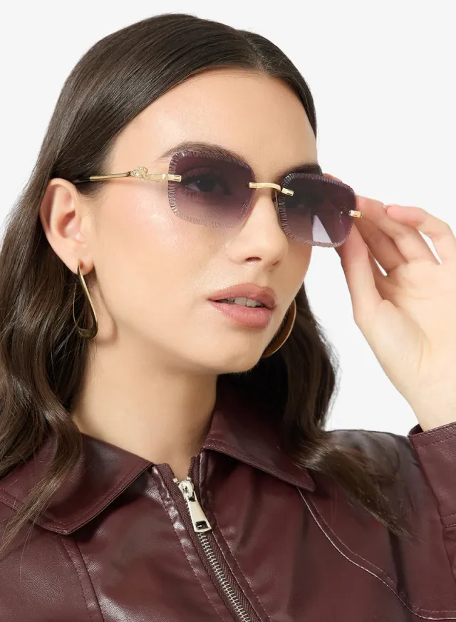 نظارات شمسية مربعة مرصعة بالكريستال – صورة 4