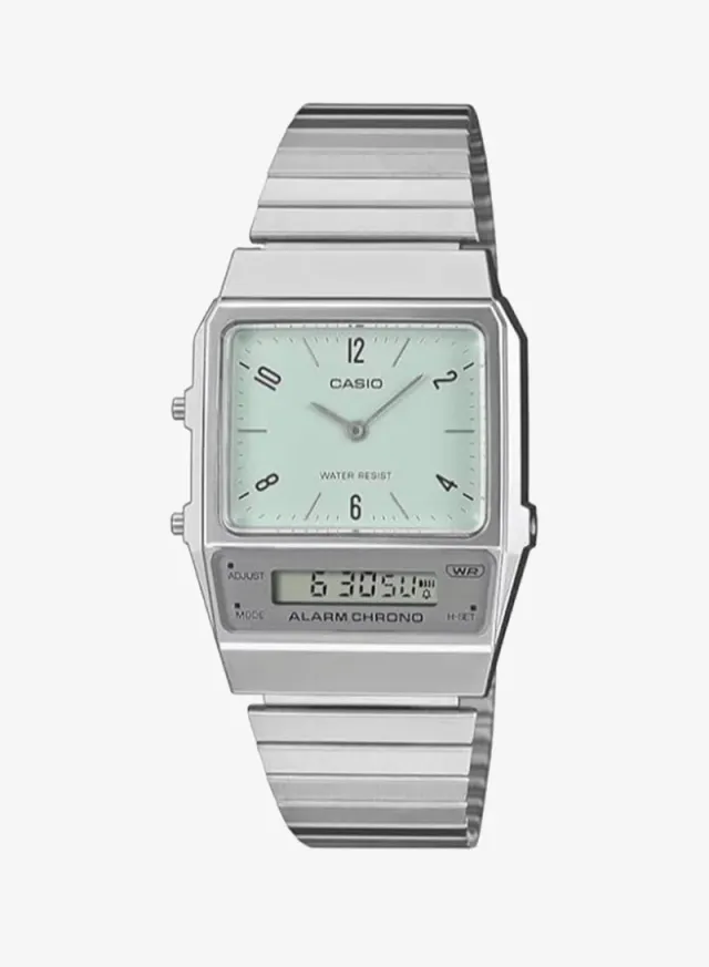 AQ-800E-3ADF ساعة ستانلس ستيل 32.1 مم أخضر – صورة 2
