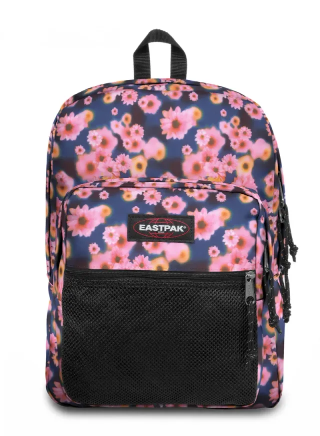 Large Laptop Backpack with Floral Design - Soft Navy