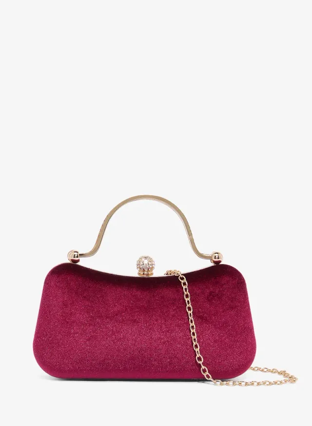 Shimmer Gold Accent Top Handle Bag