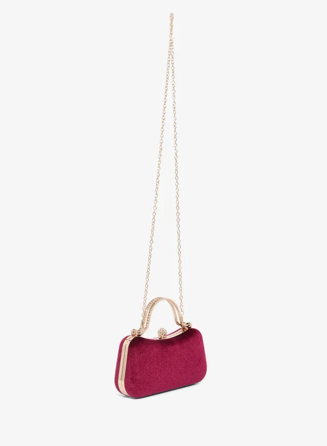 Shimmer Gold Accent Top Handle Bag – image 2