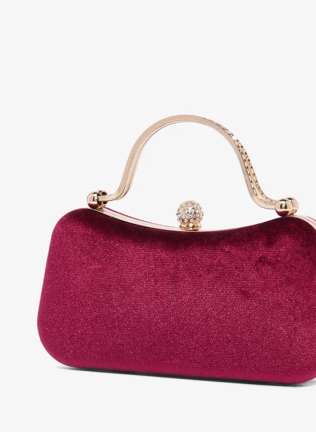 Shimmer Gold Accent Top Handle Bag – image 3
