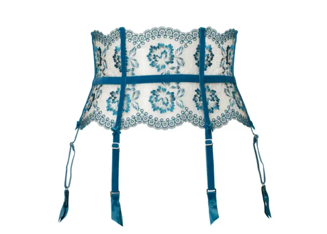 Dita Von Teese Evelina Suspender Garter - Blue
