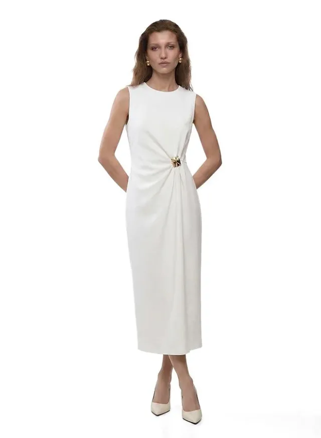 Maxi Crepe Dress