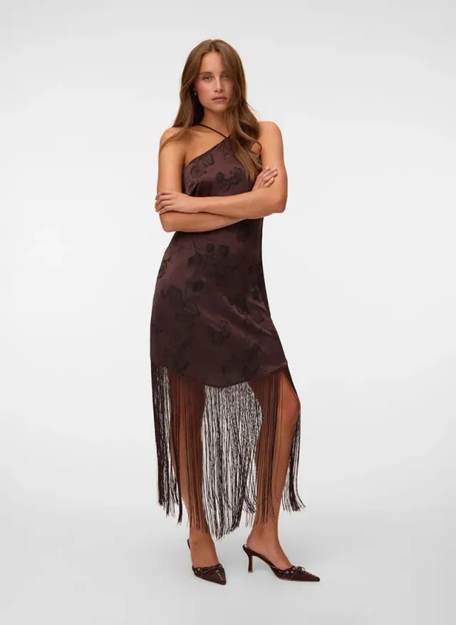Women's VMTATHIANA Short Fringe Dress – image 2