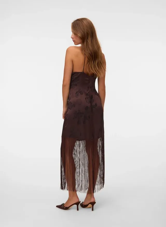 Women's VMTATHIANA Short Fringe Dress – image 3