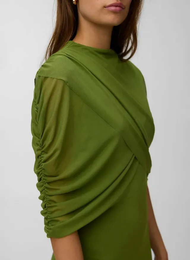 Women's VMROSETTA Half Sleeve Mesh Maxi Jersey Dress – صورة 4