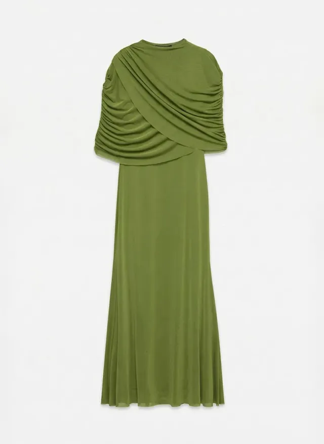 Women's VMROSETTA Half Sleeve Mesh Maxi Jersey Dress – صورة 5