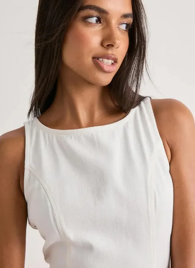 Women's VMKIARA Twill Sleeveless Short Woven Dress – image 2
