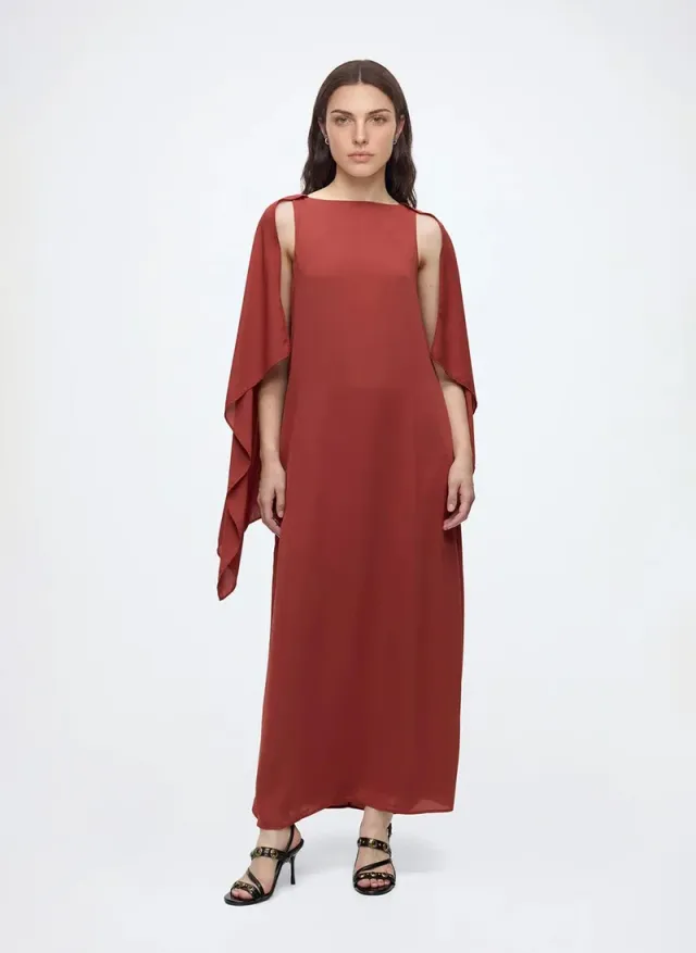 Women's VMFALULAH Boatneck Cape Dress Woven