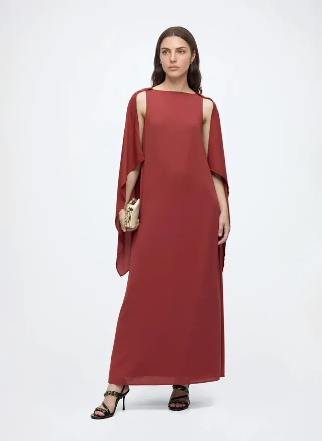 Women's VMFALULAH Boatneck Cape Dress Woven – صورة 2
