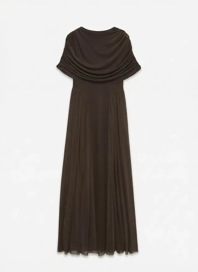 Women's VMROSETTA 2/4 Cape Detail Dress Jersey – image 4
