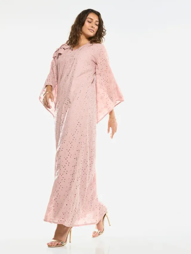 Bow Detail Lace Cut-Out Maxi Dress – image 2