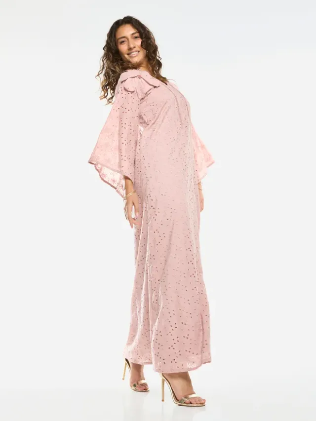 Bow Detail Lace Cut-Out Maxi Dress – image 4